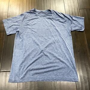 Lululemon Metal Vent Breathe Short Sleeve Heathered Blue Mens Size XL